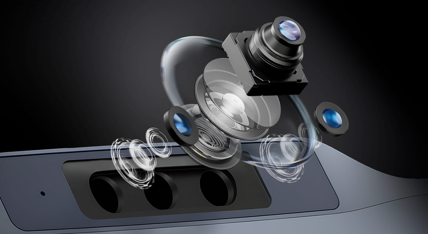 A MAXHUB XBar U50 video bar photographed straight on, its single camera module centred in a fabric-fronted bar